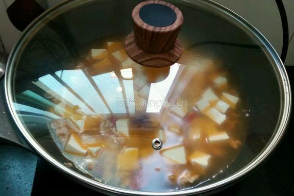 红烧肉沫豆腐的做法图解7