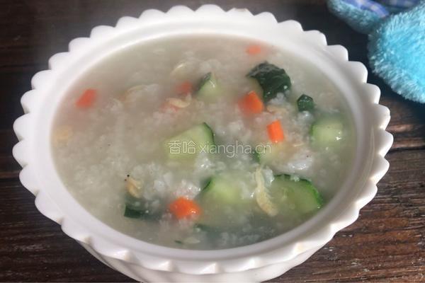 黄瓜虾皮粥的做法图解12