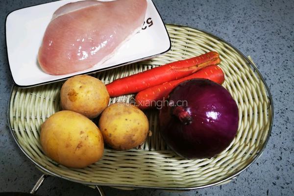 咖喱鸡肉饭的做法图解1