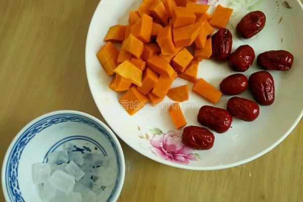 南瓜红枣糖水的做法图解2