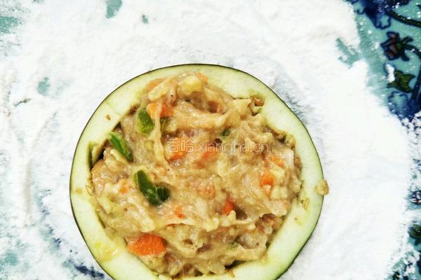 茄盒肉饼的做法图解7