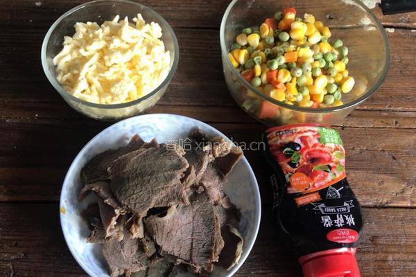 猪油牛肉披萨饼的做法图解4