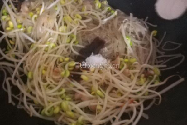 黄豆芽炒粉丝的做法图解8