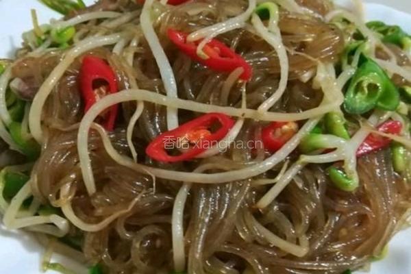 黄豆芽炒粉丝的做法图解10