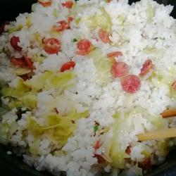 腊肠菜饭的做法[图]