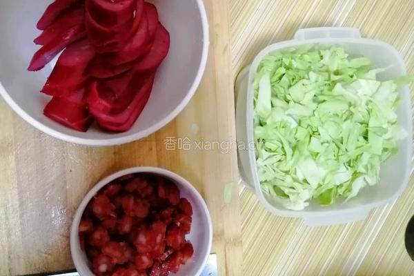 腊肠菜饭的做法图解1