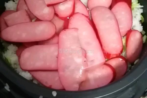 腊肠菜饭的做法图解4