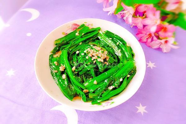 蒜茸油麦菜的做法图解16