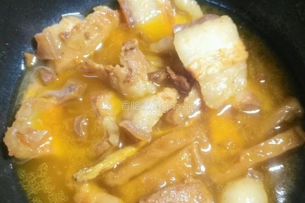 萝卜干炖五花肉的做法图解10