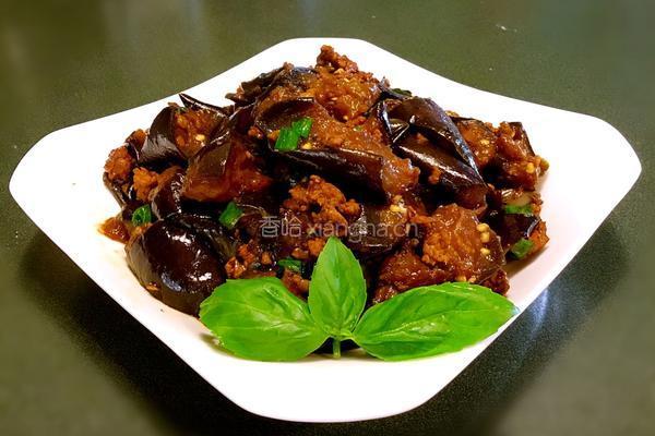 酱爆肉沫茄子的做法图解9