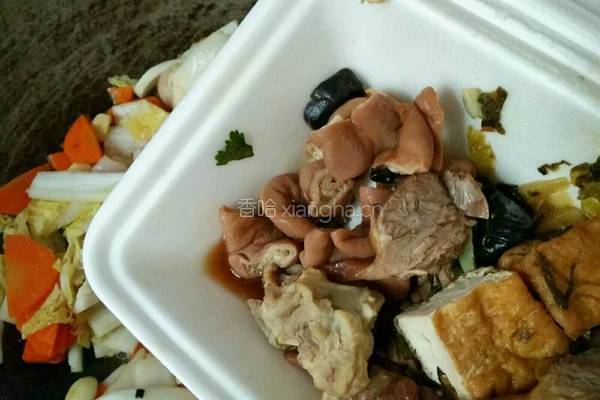 胡萝卜白菜炒卤料的做法图解4