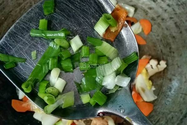 胡萝卜白菜炒卤料的做法图解6