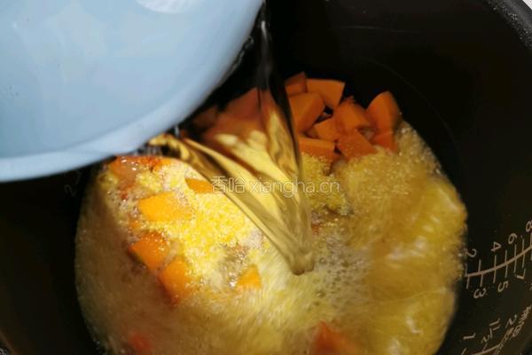 南瓜白芸豆苞谷臻的做法图解5