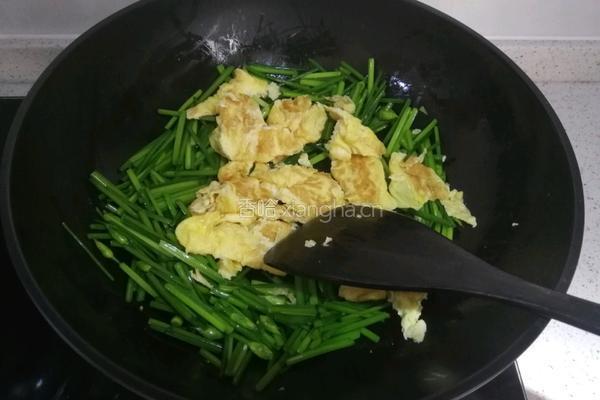 韭菜花炒鸡蛋的做法图解10