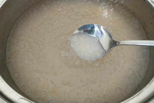 藜麦豆桨西米露的做法图解5