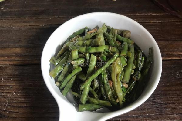 清炒麻豆角的做法图解9