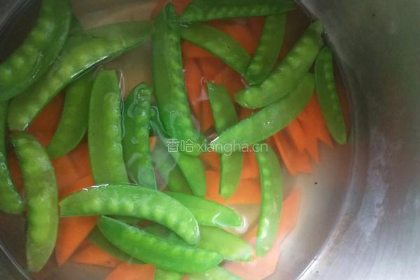 荷兰豆养生菜的做法图解3