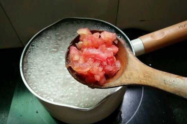 西红柿鸡蛋肉末面线的做法图解5