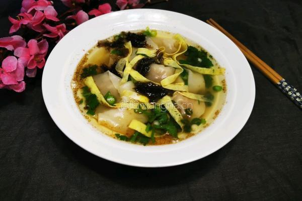 清汤馄饨的做法图解14