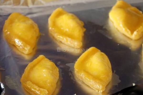 蛋挞皮烤榴莲的做法图解8