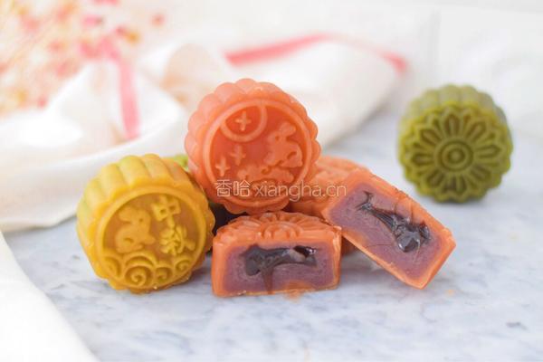 桃山皮流心月饼的做法图解11