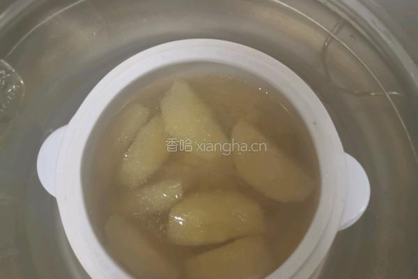 苹果南杏北杏瘦肉汤的做法图解4