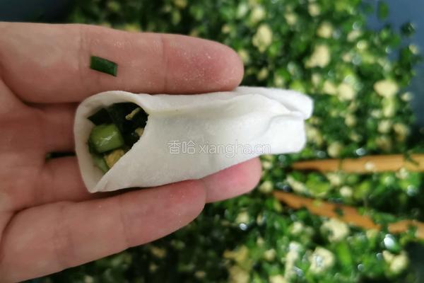 韭菜鸡蛋锅贴的做法图解14