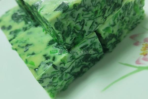 菠菜鸡蛋糕的做法图解15