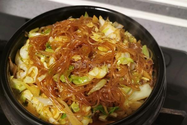 包菜粉丝煲的做法图解14
