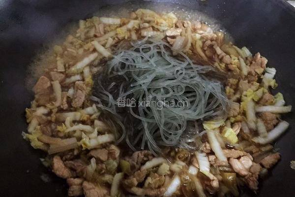 猪肉白菜粉条的做法图解5