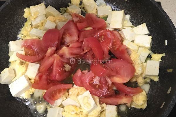 西红柿炒豆腐鸡蛋的做法图解10