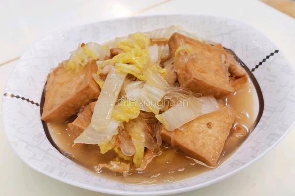 白菜豆腐炖粉条的做法图解12