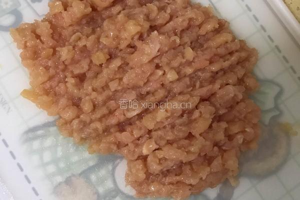 豆腐鸡肉饼的做法图解3