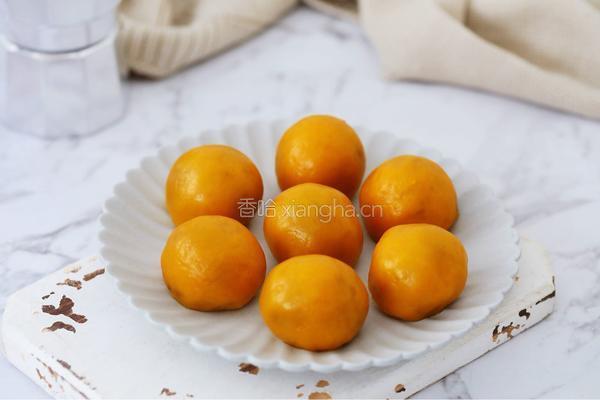 南瓜紫薯糯米球的做法图解15
