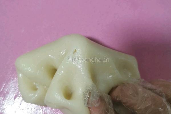 可可豆沙冰皮月饼的做法图解7