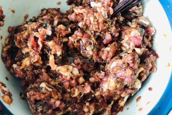 中秋必吃的梅干菜鲜肉月饼，外皮酥脆，内馅鲜香好吃到爆的做法图解10