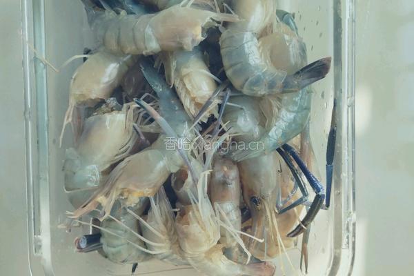 油焖白脚虾的做法图解1