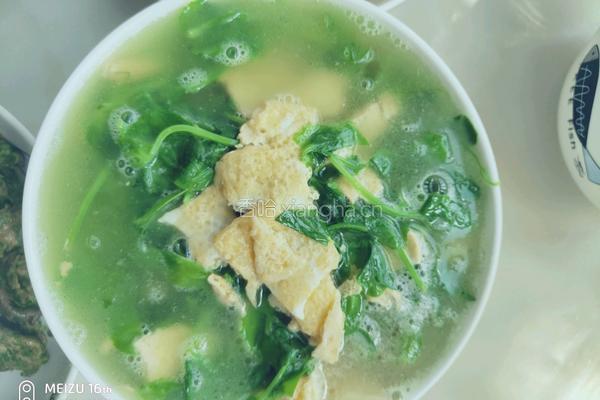 豌豆尖鸡蛋汤的做法图解8