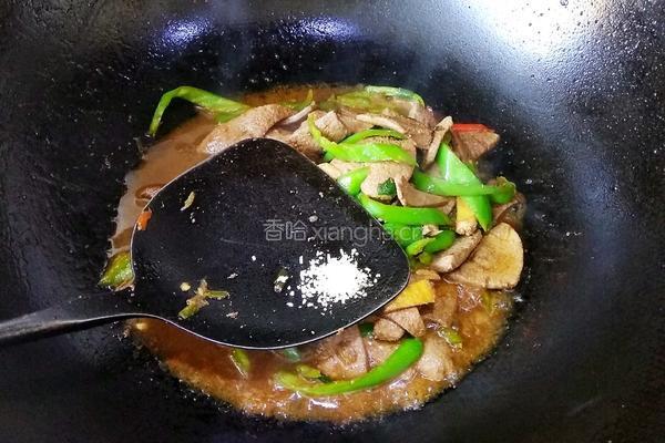 青椒炒猪肝的做法图解7