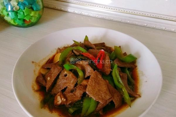 青椒炒猪肝的做法图解8