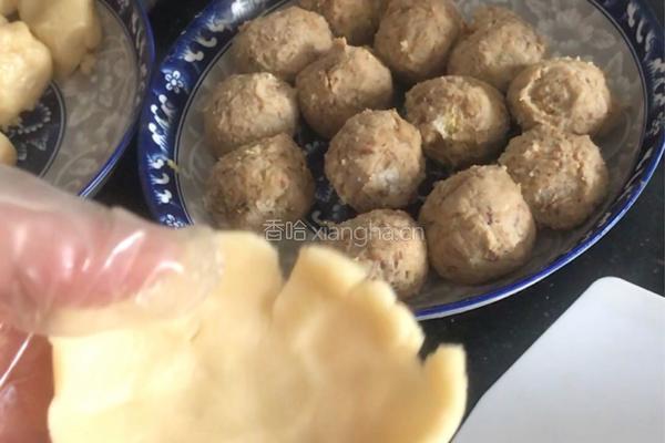 莲蓉肉松馅广式月饼的做法图解10