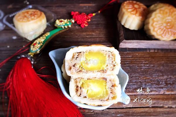 莲蓉肉松馅广式月饼的做法图解22