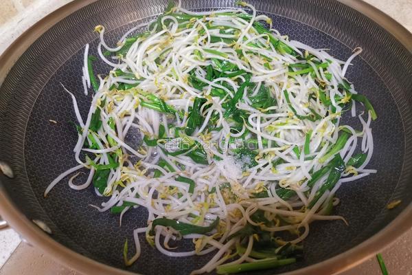 豆皮韭菜炒豆芽的做法图解6