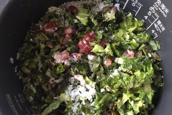 香莴笋叶菜饭的做法图解2