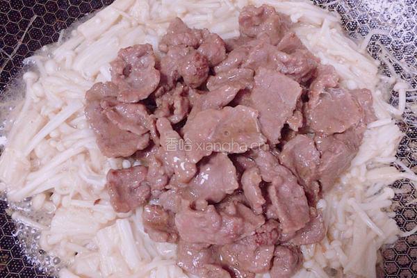 金针菇炒牛肉的做法图解8