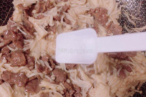 金针菇炒牛肉的做法图解9