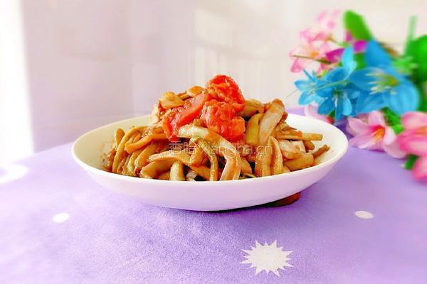 西红柿炒蒲菜的做法图解15