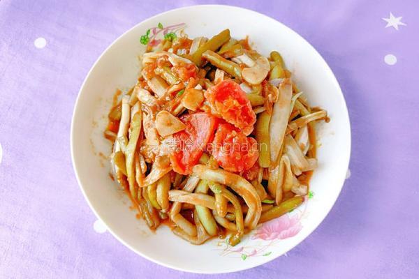 西红柿炒蒲菜的做法图解13