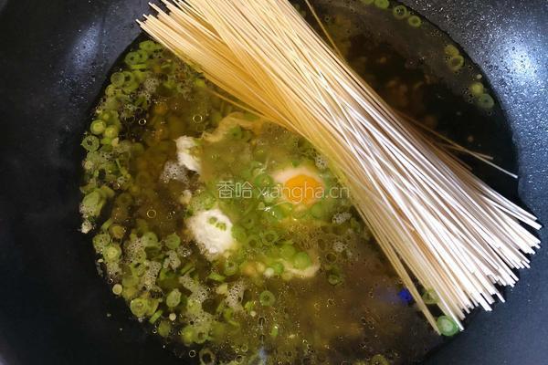三分钟豆角煮面条的做法图解5