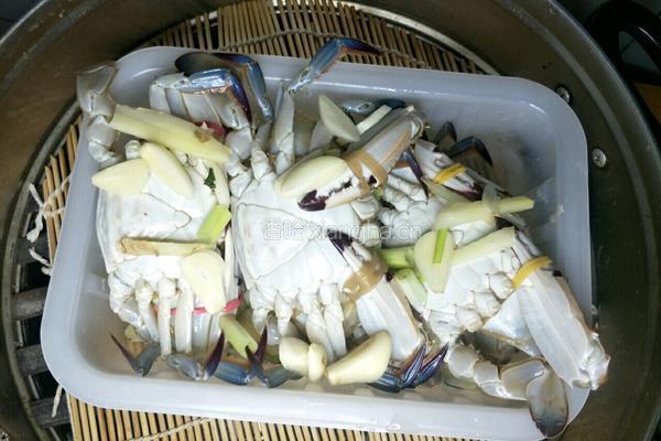 快手原味蒸海蟹的做法图解3